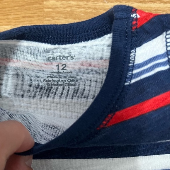 Carter’s Striped Baby Outfit Set with Bodysuit,Shirt and Pants (Size 12 Months) - Picture 8 of 10